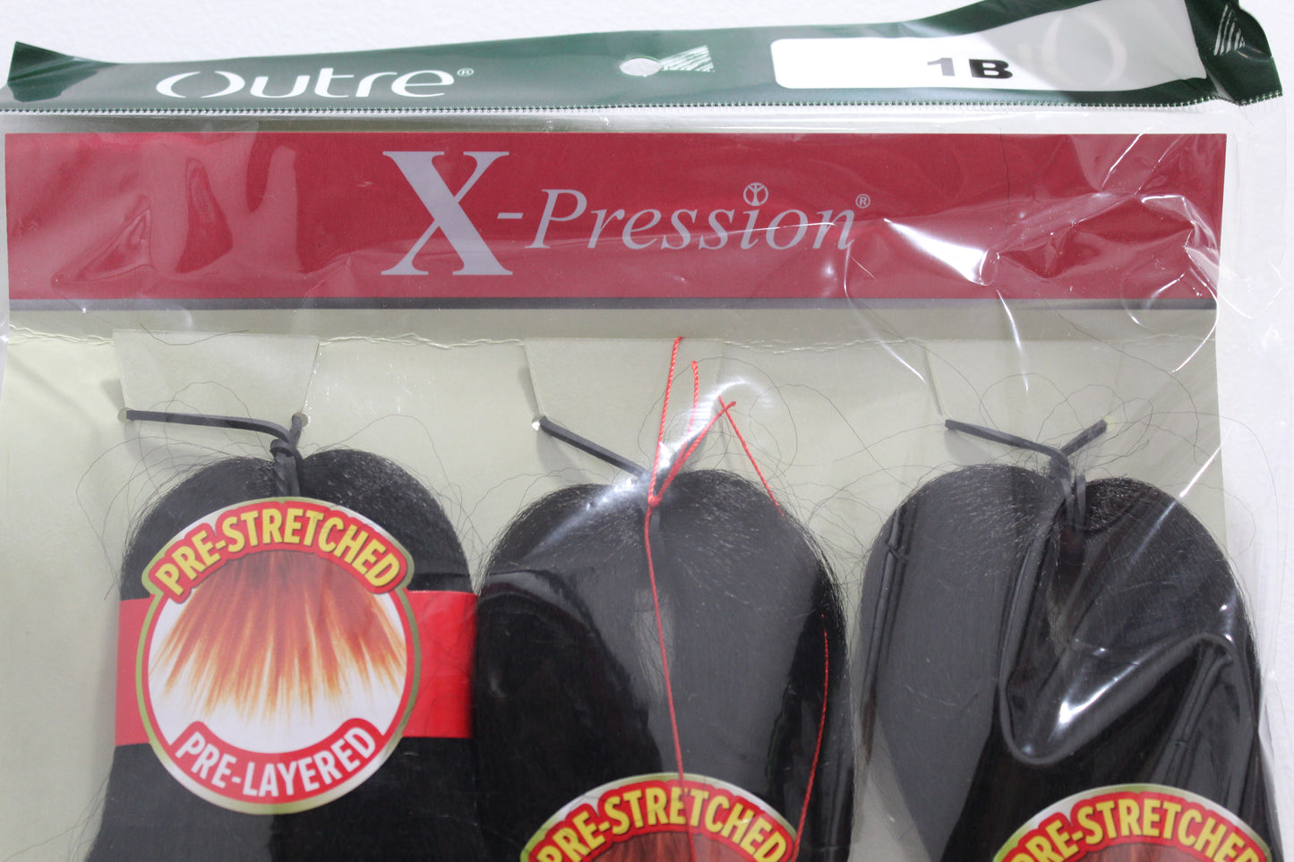 Outre X-Pression Pre-Stretched Braiding Hair - ULTRA BRAID 3X 42" (1B)