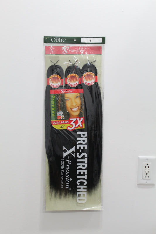 Outre X-Pression Pre-Stretched Braiding Hair - ULTRA BRAID 3X 42" (1)