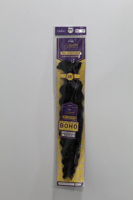 Outre Brazilian Bundle Pre Stretched Loose Deep Bulk 18in (1B)