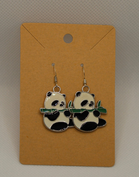 Panda Earrings